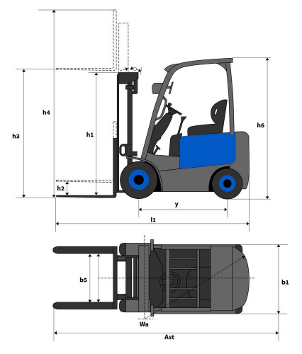 Электрический погрузчик DOLPHINLIFT DLE 30 DX 33
